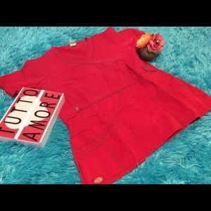 1 Set Women’s solid scrub top & scrub pants